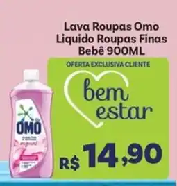 Covabra Supermercados Lava Roupas Omo Líquido Roupas Finas Bebê oferta