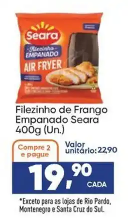 Imec Supermercados Filezinho de Frango Empanado Seara oferta