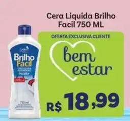 Covabra Supermercados Cera liquida brilho facil oferta