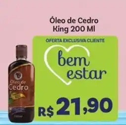 Covabra Supermercados Óleo de Cedro King oferta