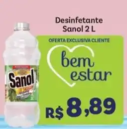 Covabra Supermercados Desinfetante Sanol 2 L oferta