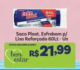 Covabra Supermercados Saco plast. esfrebom p/ lixo reforçado 60lt oferta