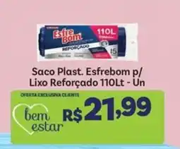 Covabra Supermercados Saco plast. esfremom p/ lixo reforçado 110lt oferta