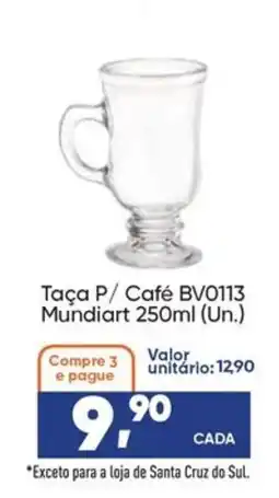 Imec Supermercados Taça P/ Café Mundiat 250ml oferta