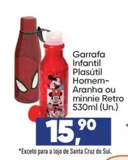 Imec Supermercados Garrafa infantil plasútil homem-aranha ou minnie retro oferta