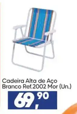 Imec Supermercados Cadeira alta de aço branco oferta