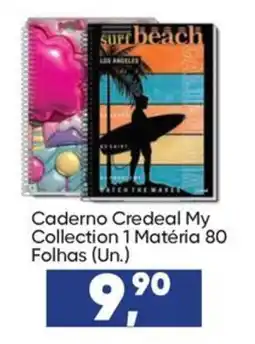 Imec Supermercados Caderno Credeal My Collection 1 Matéria oferta
