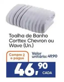 Imec Supermercados Toalha de Banho Corttex Chevron ou Wave (Un.) oferta