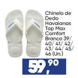 Imec Supermercados Chinelo de Dedo Havaianas Top Max Comfort Branco oferta