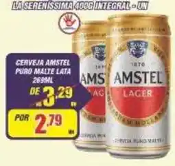 Violeta Supermercados Cerveja amstel puro malte lata oferta