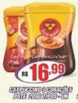 Violeta Supermercados Cappuccino 3 corações oferta