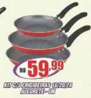 Violeta Supermercados kit c/3 frigideiras oferta