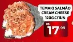 Safra Supermercados Temaki salmão cream cheese oferta