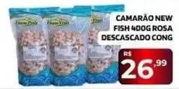 Safra Supermercados Camarão new fish rosa descascado cong oferta