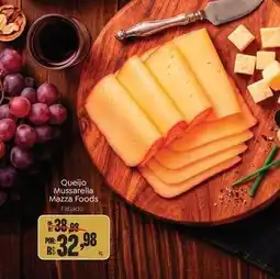Novo Atacarejo Queijo mussarella mazza foods oferta