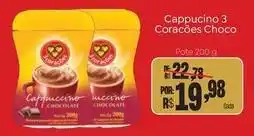 Novo Atacarejo 3 corações - cappuccino choco oferta