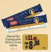 Novo Atacarejo Adria - macarrão espaguete grano dura oferta