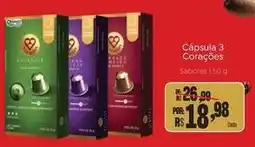 Novo Atacarejo 3 corações - cápsula oferta