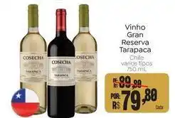 Novo Atacarejo Tarapaca - vinho gran reserva oferta
