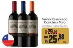 Novo Atacarejo Concha y toro - vinho reservado oferta