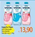 Atacadão Vigor - iogurte zero morango/ zero batido garrafa com oferta