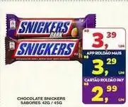 Roldão Snickers - chocolate oferta