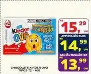 Roldão Kinder - chocolate ovo tipos t2 oferta
