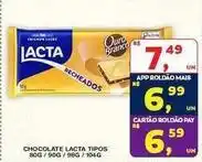 Roldão Lacta - chocolate tipos oferta
