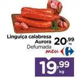 Carrefour Aurora - linguiça calabresa oferta