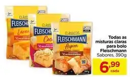 Carrefour Fleischmann - todas as misturas claras para bolo oferta