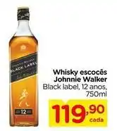 Carrefour Johnnie walker - whisky escocês oferta