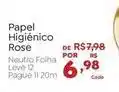 Novo Atacarejo Papel higiênico rose oferta