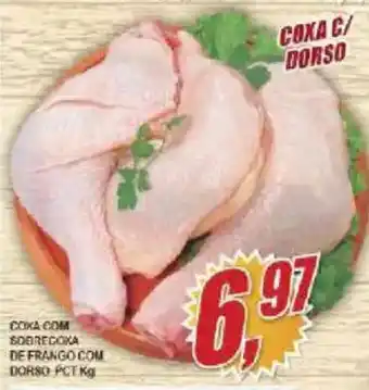 Coxa com sobrecoxa de frango com dorso