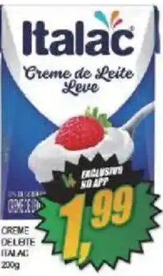 Vianense Supermercados Creme de Leite Leve oferta