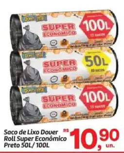 Fort Atacadista Saco de lixo dover roll super economico preto oferta