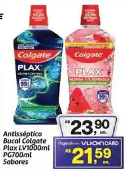 Fort Atacadista Antisséptico Bucal Colgate Plax LV1000ml PG700ml Sabores oferta
