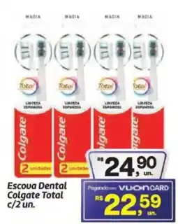 Fort Atacadista Escova Dental Colgate Total c/2 un. oferta