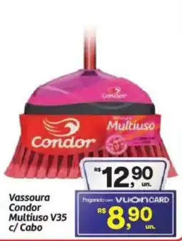 Fort Atacadista Vassoura Condor Multiuso V35 c/ Cabo oferta