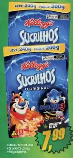 Vianense Supermercados Cereal sucrilhos kelloggs o original oferta