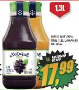 Vianense Supermercados Sucos natural one 1,3l laranja ou uva oferta