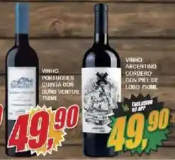 Vianense Supermercados Vinho português quinta dor bons ventos oferta
