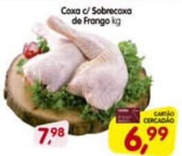 Cercadão Coxa s/ Sobrecoxa de Frango 1kg oferta