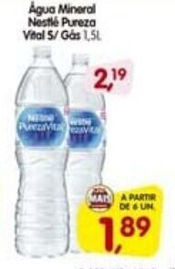 Cercadão Agua Mineral Nestle Pureza Vital s/ Gas 1.5L oferta