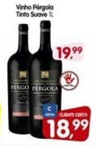 Cercadão Vinho Pergola Tinto Suave 1L oferta