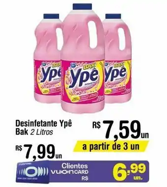 Fort Atacadista Desinfetante ypê bak 2 litros oferta