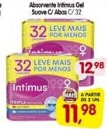 Absorvente Intimus Gel Suave c/abas c/32
