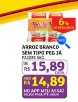 Assaí Atacadista arroz branco sem tipo peg já oferta