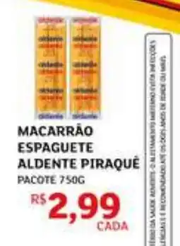 Assaí Atacadista Macarrão espaguete aldente piraquê oferta
