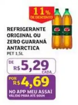 Assaí Atacadista Refrigerante original ou zero guaraná antarctica oferta