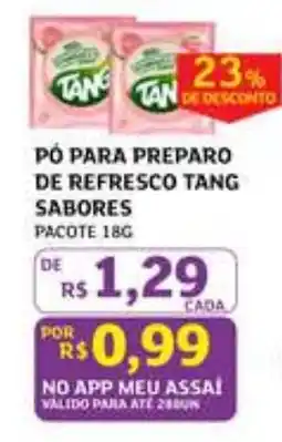 Assaí Atacadista pó para preparo de refresco tang sabores oferta